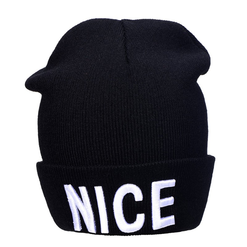 DonDon Women's Beanie Statement Winter Hat, Nice