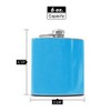 Hip Flask Holding 6 oz - Pocket Size, Stainless Steel,