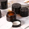 Pack of 6 Brown Glass Empty Containers, 20 ml Cosmetic