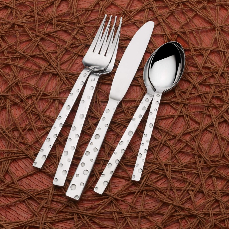 Towle Living Feta Forged 20-Piece Flatware Set - Stainless Steel