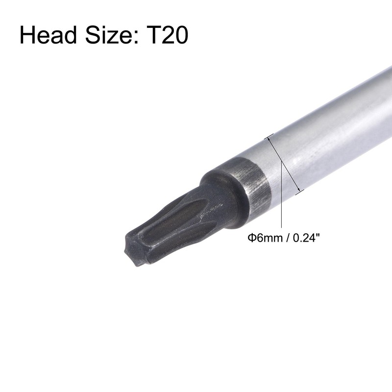 uxcell Torx Screwdriver, T20 Magnetic Star 6 Point Screw Driver