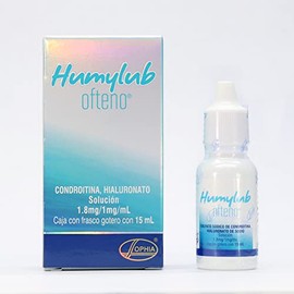 Gotas Oftálmicas Lubricantes Hialuronato Sodio Condroitín Sulfato Alivio Eficaz Ojo Seco Leve Moderado Estabiliza Película Lagrimal Frasco Gotero