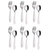EXZACT 12-Piece Children's Stainless Steel Cutlery Set - 6 Forks,