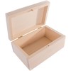 Small Rectangular Wooden Box with Lid & Bolt Closure |