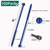 Riyhch 100-Pack 1/4" * 6" Hex Head Concrete Screw Anchor,