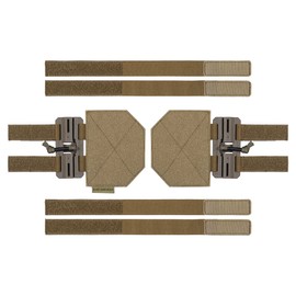 Black Gunpowder Tactical Quick Release Cummerbund Conversion Molle Side Belt Cumberbund Magnetic Buckles One Hand Operation (Coyote Brown)