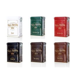 Hafiz Mustafa 1864 Istanbul, Variety Pack of Pomegranate Tea, Apple Tea, Black Tea, Turkish Coffee, Mastic Gum Coffee, Salep, Total 6 Tins Gift Ideas for Birthday, Christmas