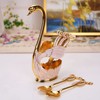 Coffee Dessert Spoon Set European Style Elegant Swan Fruit Scoop