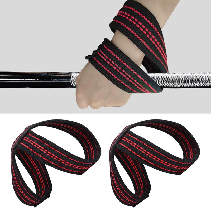 Deadlift Straps Figure 8 Loop Weight Lifting Strap Prevent Grip