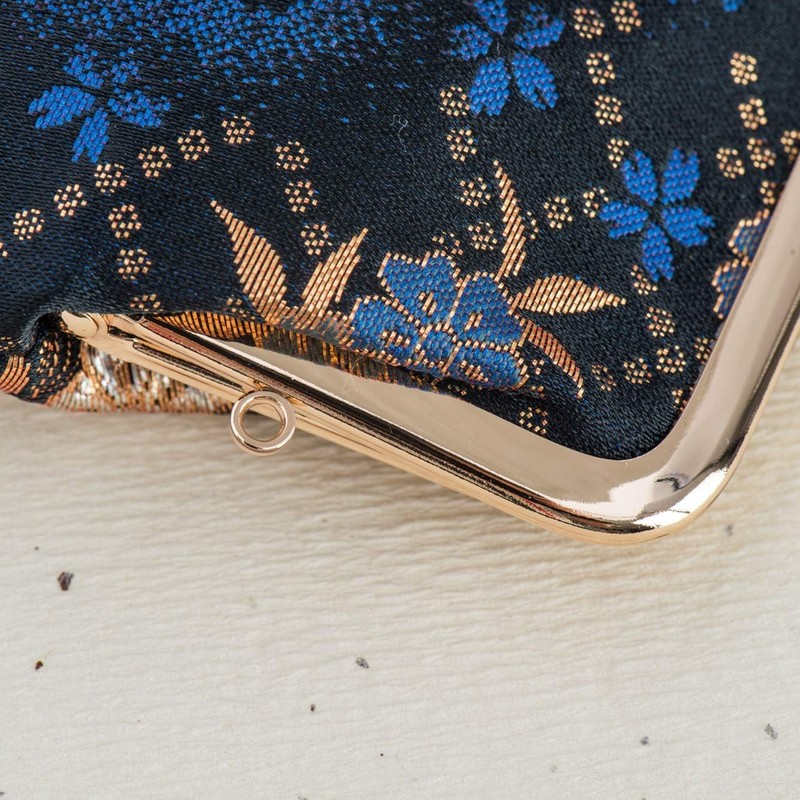 Kyoto Geimidou Nishijin Weave Wallet, 3.3 inch (3.3 cm) Purse