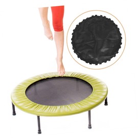 Kisangel Trampoline Jumping Cloth Trampoline Mat Replacement Elastic Trampoline Mat Round Mattress Spring Mattress Trampoline Parts Accessories Black Jumping Mat Trampoline Pad Replacement