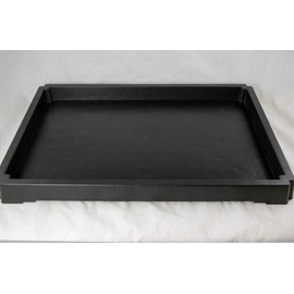 Yubonzai Rectangular Heavy Duty Plastic Humidity/Drip Tray for Bonsai Tree, House Indoor Plant - Dark Brown 6" to 26.5" (17"x 12.25"x 1.25")