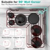 YASONIC Corner Shower Caddy, 3-Pack Adhesive Shower Caddy with Soap