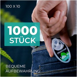 Flavouroom - Premium Menthol Capsules Set of 1000 | DIY Menthol Filter for Unforgettable Flavour Taste | Includes Box for Storing Aromatic Click Tubes Balls