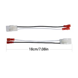 HSTECH 72-6514 2 X Pairs (4 Pack) Wire Cable Wiring Harness for Chrysler Dodge Vehicles Speakers Adapter Connector Adaptor Plug
