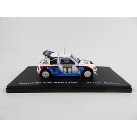 OPO 10 - Miniature Car 1/43 Compatible with Peugeot 205 Turbo 16 Evo 2 1000 Lakes Salons 1985 - T16 - RMX9