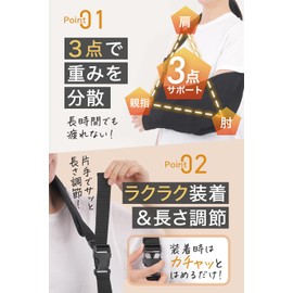 【理学療法士監修】 アームホルダー アームサポーター 腕用 サポーター 腕つり 三角巾 アームスリング アームリーダー 腕スリング ネット左右兼用