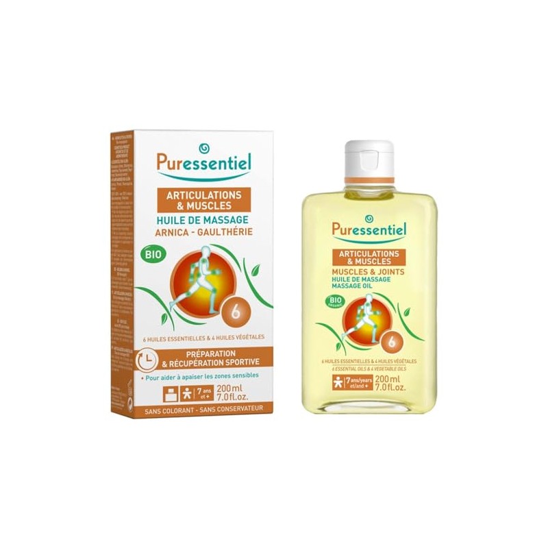 Puressentiel Gelenke & Muskeln Massageöl Arnika Gaultheria Bio 200 ml