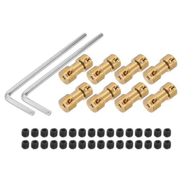 MECCANIXITY 2mm to 3mm Bore Rigid Coupling 20mm Length 9mm