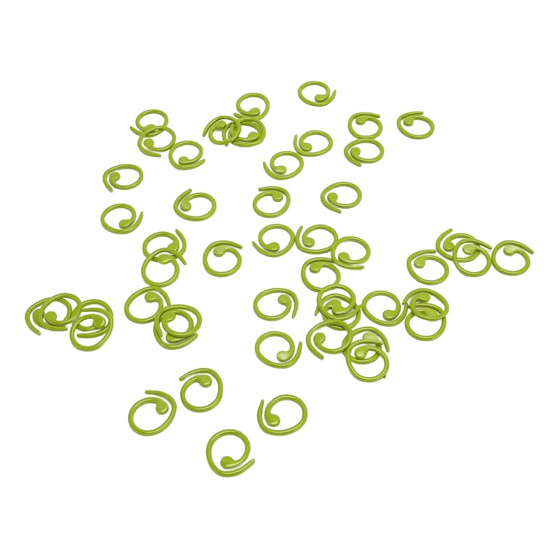 50PCS Metal Stitch Markers Spiral Markers Multifunctional Crochet Locking Hooks