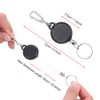 Retractable Key Chain, Stainless Steel Wire Quick Release Extendable Pull