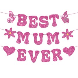 Happy Mother's Day Banner Mother's Day Bunting,Mother's Day Decorations Garland Backdrop for Birthday Party Decorations