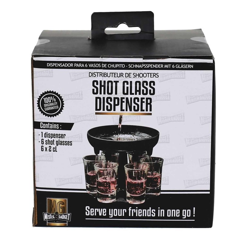 MISTER GADGET 6 Shot Glasses Dispenser