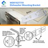 4pcs WD01X27759 Mounting Bracket, Dishwasher Replacement Parts Compatible with GE