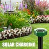 4Pcs Solar Mole Repellent Ultrasonic Outdoor Waterproof Sonic Deterrent Mole