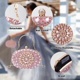 Suhatjia Evening Clutch Purse Rhinestone Clutch Purses for Women