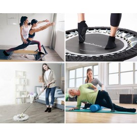 DIBAOLONG Non Slip Yoga Socks for Women, Anti-Skid Gripper Socks Pilates Barre Bikram Fitness Socks with Grips