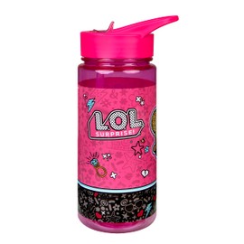 Scooli LOLO9913 Aero Plastic Drinking Bottle with Integrated Straw and Drinking Spout, LOL Surprise, BPA and Phthalate Approx. 500 ml