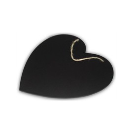 Chalkboards UK WC117 Large Heart Shaped Chalkboard 34 x 34 x 0.6 cm, Wood, Black