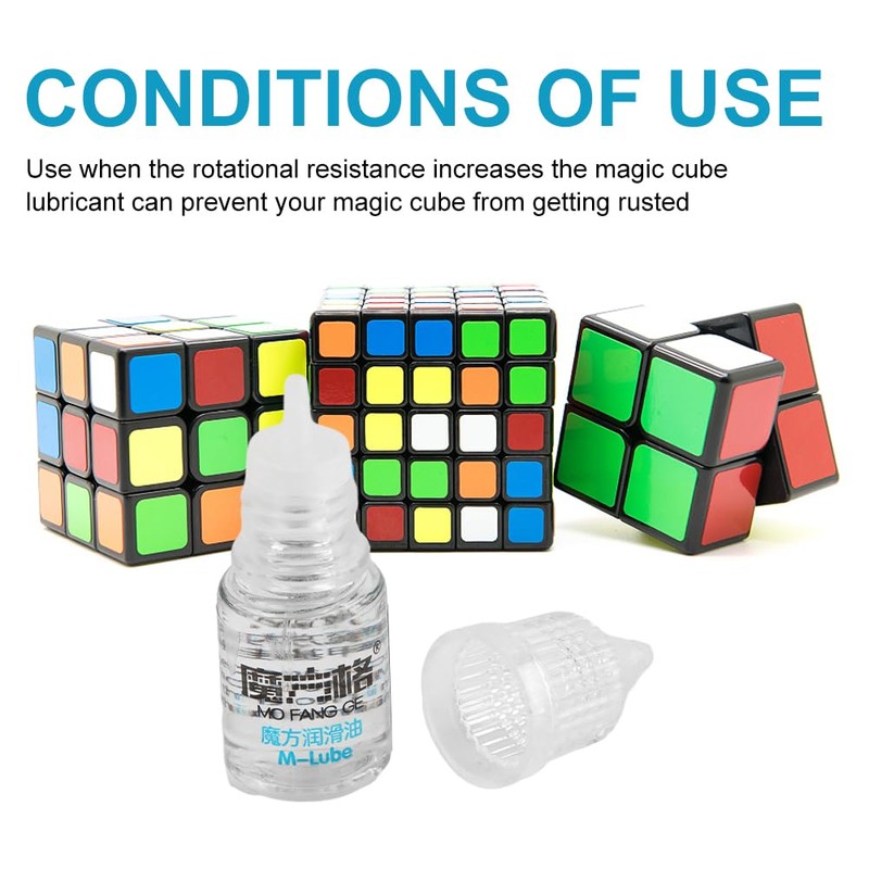 Speed Cube Lube, 3ml Silicone Oil Lube for Cubing, Lubrication