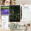 Server Books for Waitress Waiter with Zipper Pocket, Camouflage Flag