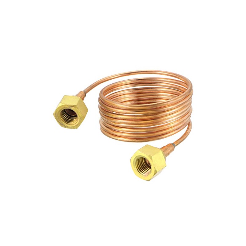 uxcell Refrigeration Tubing, 1/8" OD x 4.9Ft Length Copper Tubing