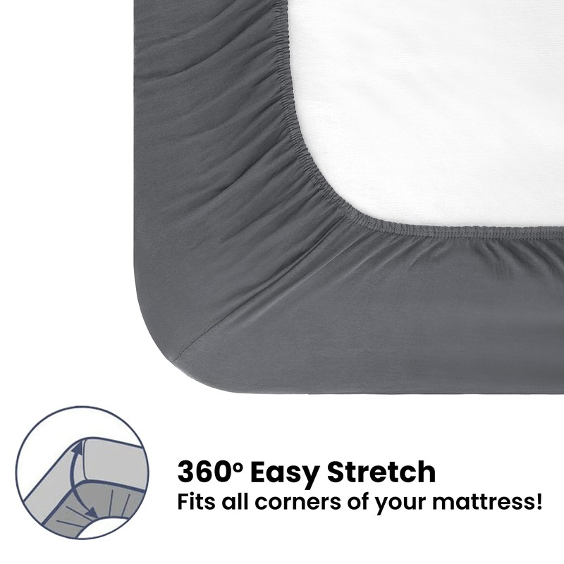 Tag Terry 100% Cotton Single Fitted Sheet | 1 Pack,