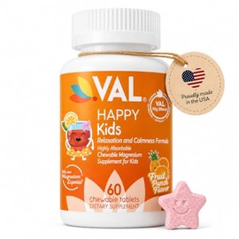 Val Magnesio para Ni?os, Magnesio de Alta Absorci?n para Calma