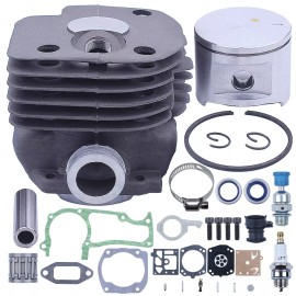 For Husqvarna 52mm Cylinder Piston Bearing Carb Repair Kit for Husqvarna 372 372XP 365 371 362