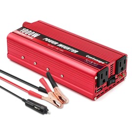 Cantonape 1000W/2000W(Peak) DC 12V to 110V/120V AC Power Inverter Converter with 3.1A USB Car Adapter and Cigarette Lighter for Car Home Laptop Truck