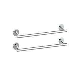 Newfun 16 Inch Polished Chrome Bathroom Towel Bar, 2-Piece Towel Racks for Bathroom SUS304 Thicken Stainless Steel Towel Holder