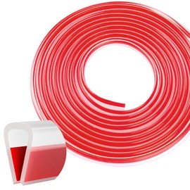 Protector de Borde de Silicona Canal U Transparente 20 Pies