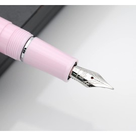JINHAO 82 Fountain Pen with Silvery Clip (F Nib 0.5mm, Pink)