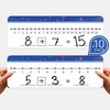Dinggaogao 10Packs Numbers Line Dry Erase Board Cards, Double Sided