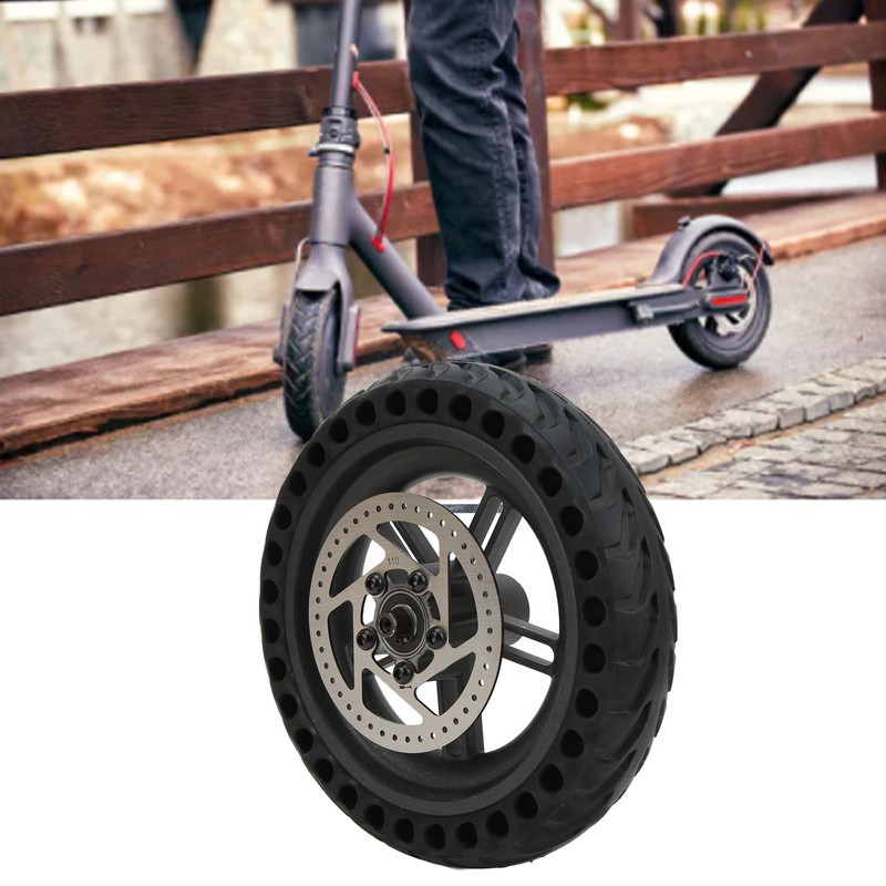 Scooter Rear Wheel Assembly 8.5in Solid Tire Wheel Hub 110mm
