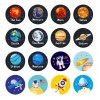 Deluxe 1000 Stickers Planetas Sistema Solar Pegatinas Fiesta Niños