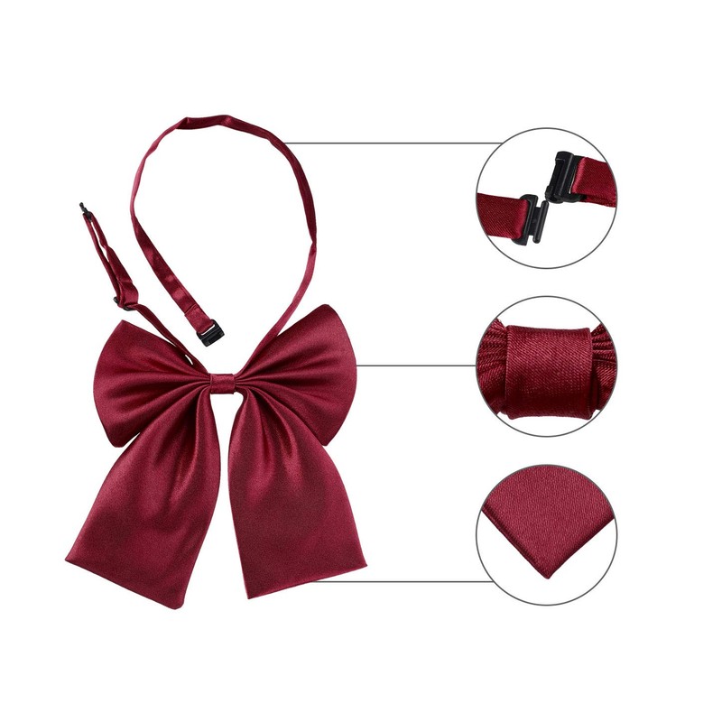 Allegra K Pre-Tied Bowknot Bow Tie for Women Adjustable Bowtie