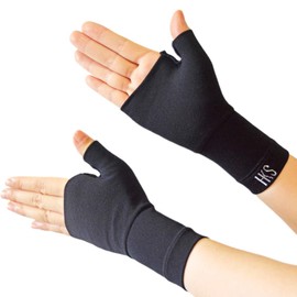 BIG masow 手首 サポーター 腱鞘炎 固定 女性 親指 手首用 段階着圧設計【強圧型】 軽量 男女 左右兼用 2枚セット(ブラック, S)