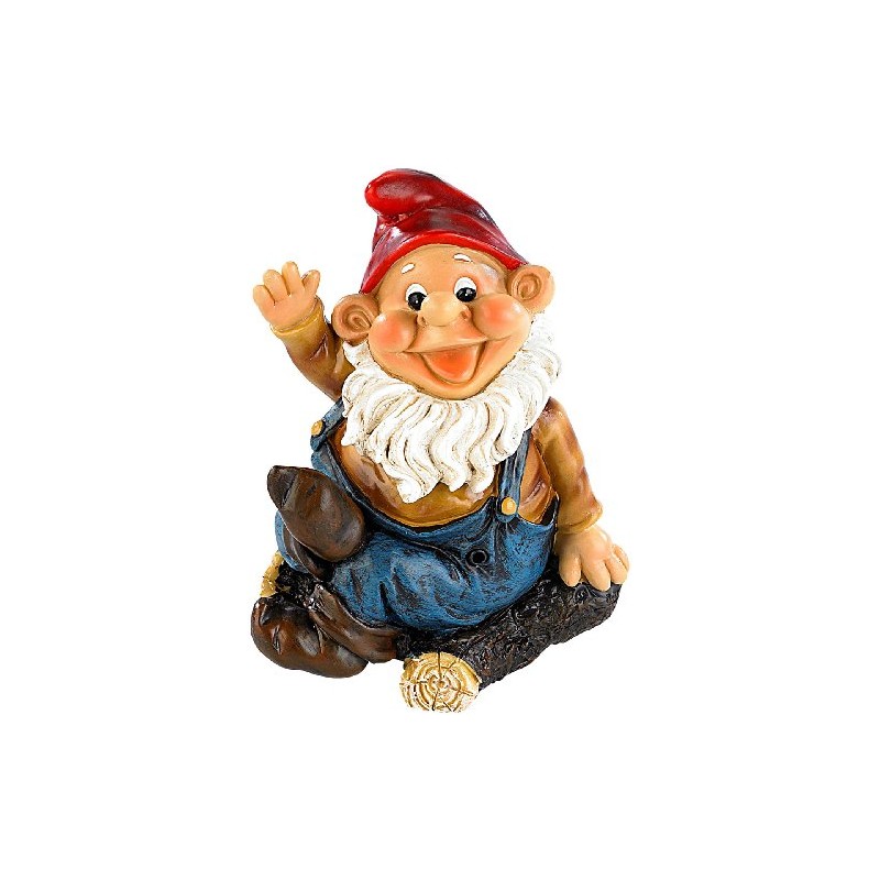 infactory Gartendeko: Pfeifender Gartenzwerg Peppi (Zwerg, Garten-Zwerg, Dekofigur)