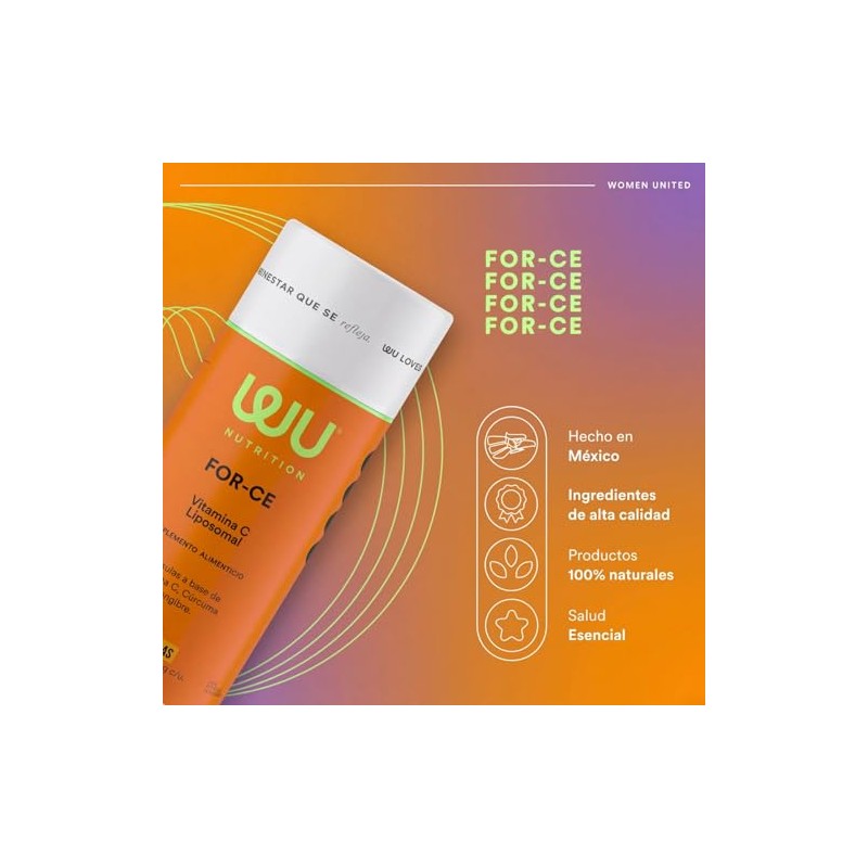 Nutrition For Vitamina Liposoluble Jengibre Curcúma Suplemento Alimenticio Cápsulas Meses